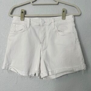KUT from the Kloth White Denim Cutoff Frayed Hem Shorts Womens Size 4